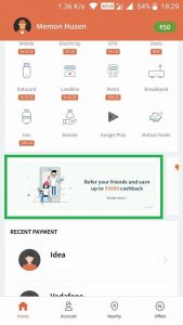 FreeCharge Referral Offer