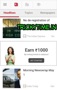 dailyhunt app loot refer and earn-trickytime
