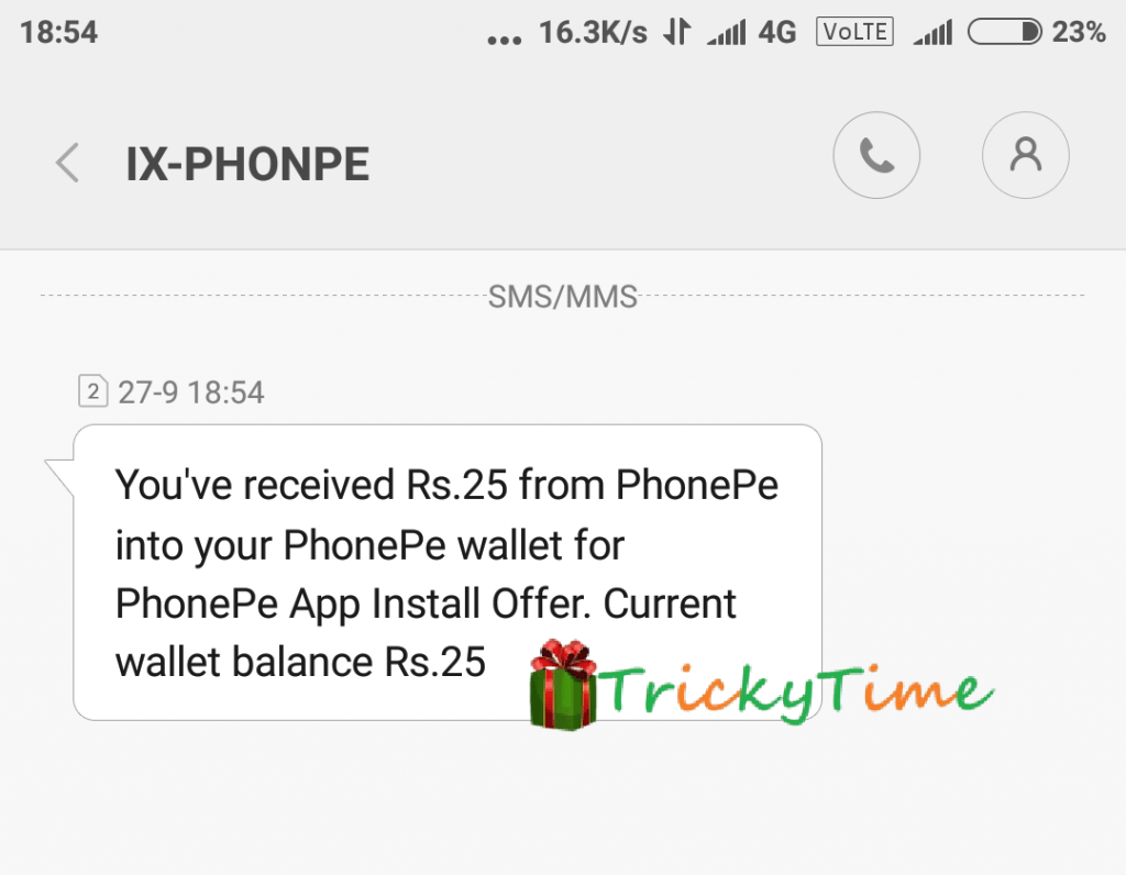(Proof) PhonePe App: Get Rs.25 Recharge or Cash Instantly on Signup