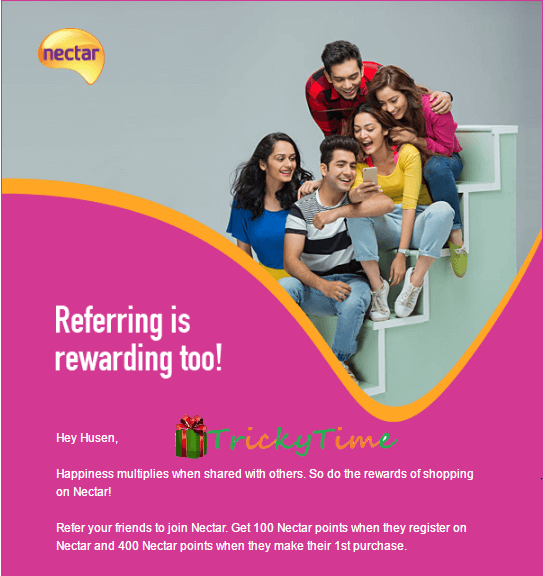 Nectar Refer and Earn: Earn Unlimited Amazon Gift Vouchers (Rs.20 on Signup)