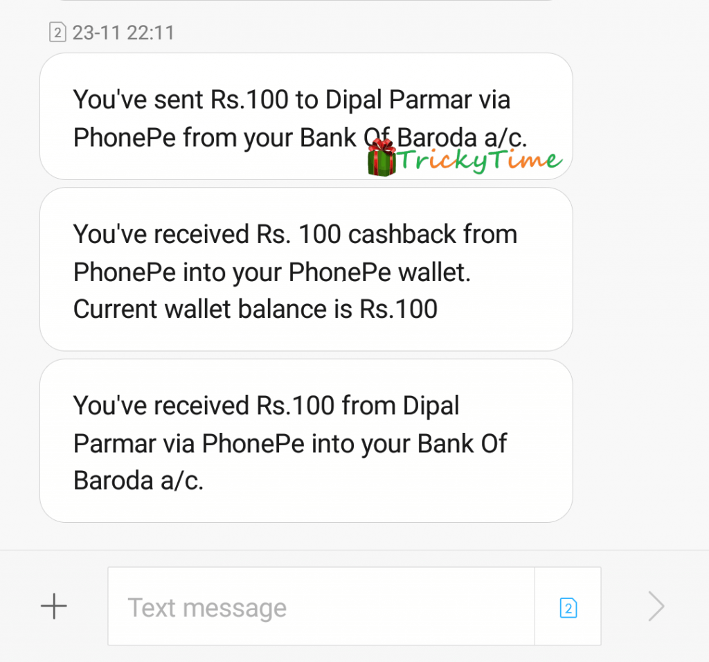 PhonePe Loot: Special Trick to Get Rs.100 in Bank Unlimited Times (Proof)