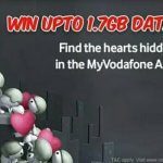 MyVodafone App: Hunt the Hearts & Get 1.7 GB Free 4G Data (Locations Added)