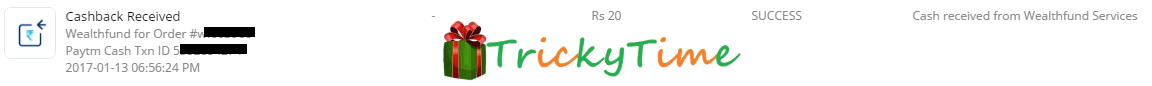 [Proof] Wealthfund Website: Get Rs.20 Free Paytm Cash on Signup & Rs.30 Per Refer