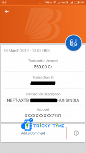 Axis UPI App Offer Proof