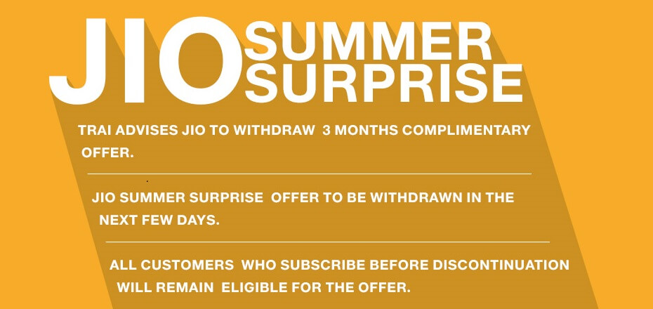 Jio Summer Offer Update