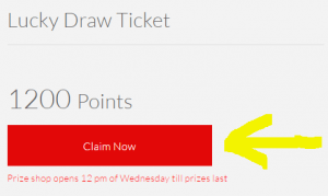 OnePlus Lucky Draw Ticket