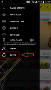 Idea Movies and TV App Refer and Earn