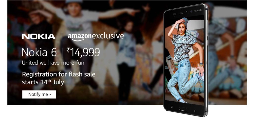 Nokia 6 Flash Sale Dates