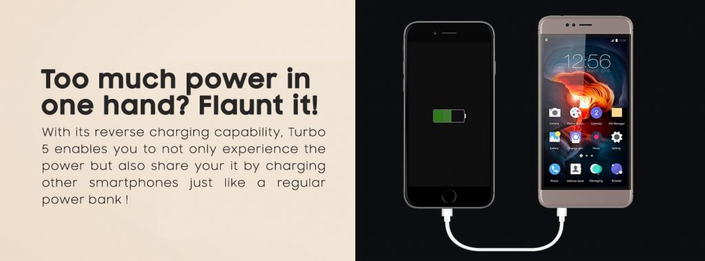 InFocus Turbo 5 Battery Charge Transfer Feature