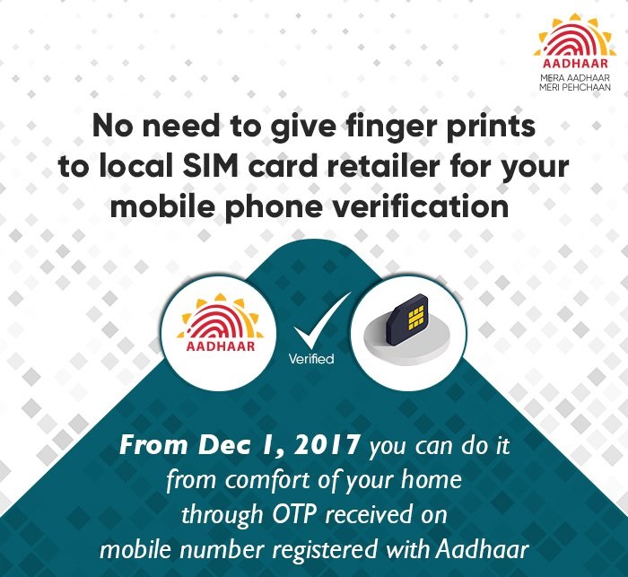 Aadhaar Card Mobile Number Reverification through OTP