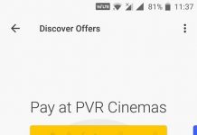 Google Tez PVR Cinemas Offer