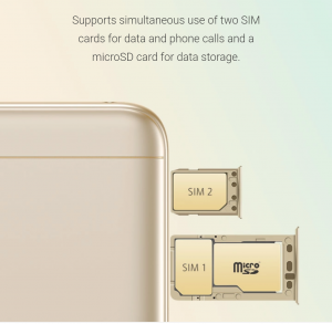 Xiaomi Redmi 5A Dedicated Micro SD Slot