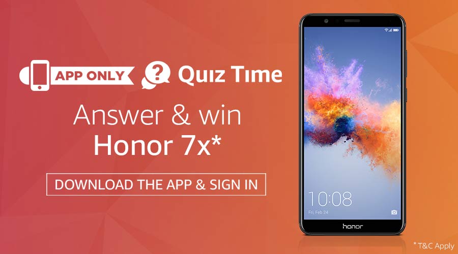 Amazon Honor 7X Quiz Answers