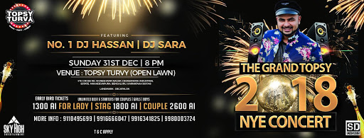The Grand Topsy NYE 2018 with DJ Hassan NYE Party