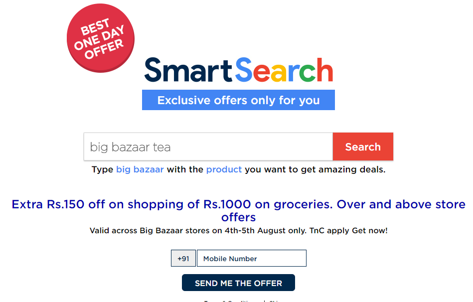 BigBazaar Smart Search