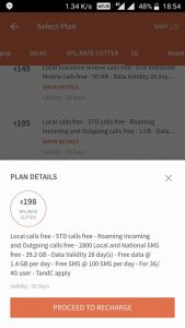 Vodafone Rs 198 Plan Recharge