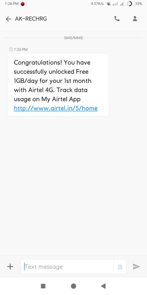 Airtel Free Internet Proof