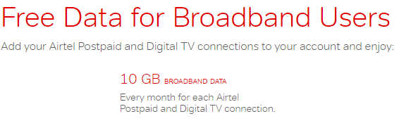 Free Airtel Internet Data Rewards