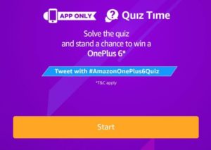 Amazon OnePlus 6 Quiz Answers