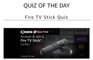 Amazon Fire Tv Stick Quiz