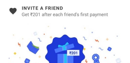 Tez Referral Amount Rs 201 per Refer