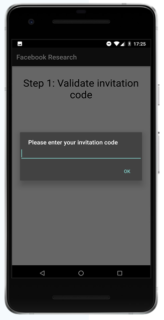 Facebook Research App Invitation Code