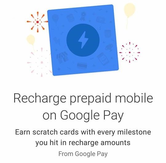 Google Pay Tez Recharge Offers