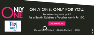 Axis Baskin Robbins Offer