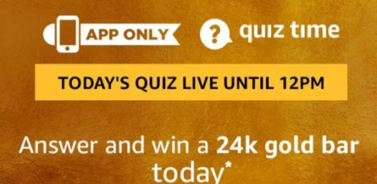 Amazon 24k Gold Bar Quiz Answers