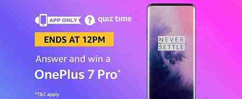 Amazon Oneplus 7 Pro Quiz
